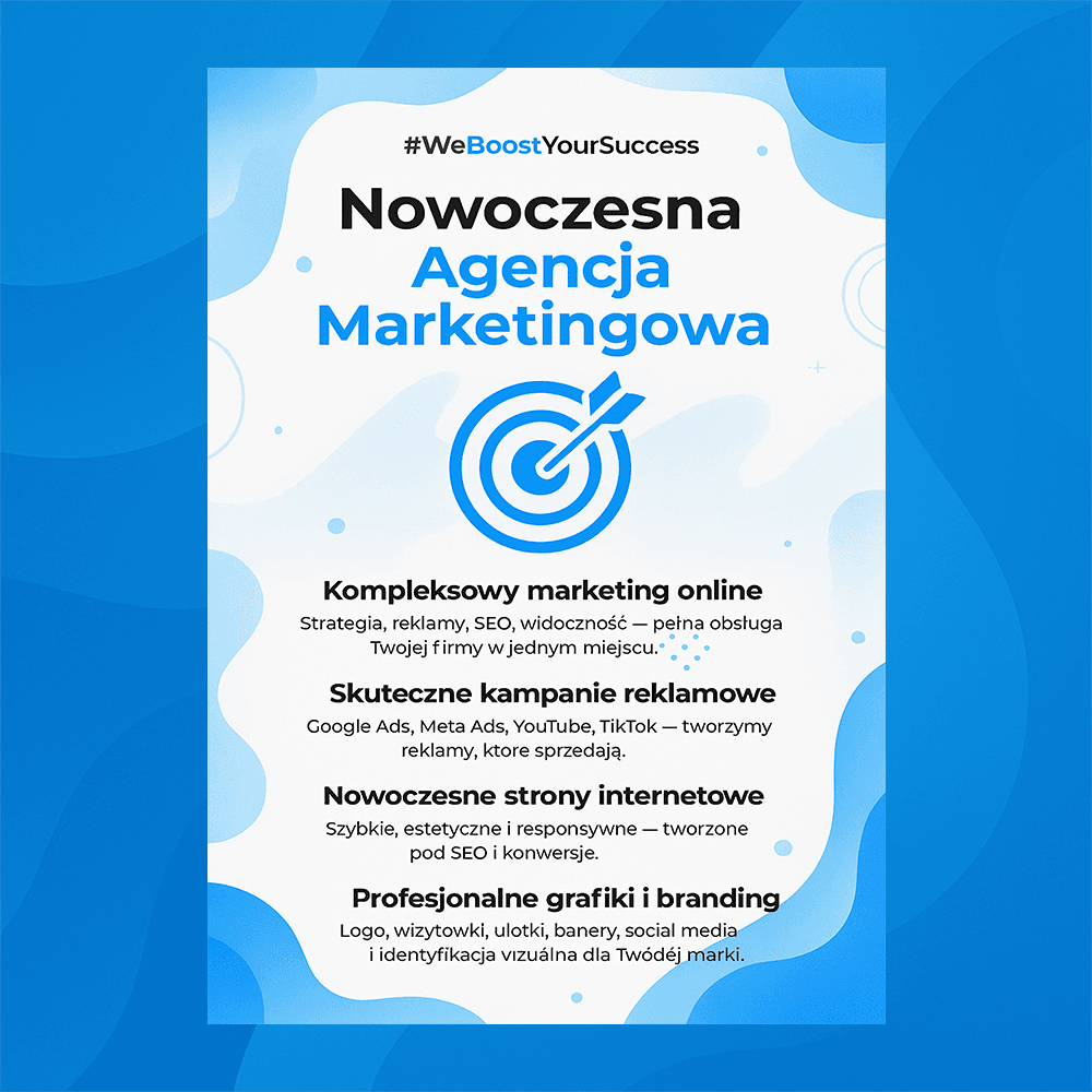 plakat reklamowy